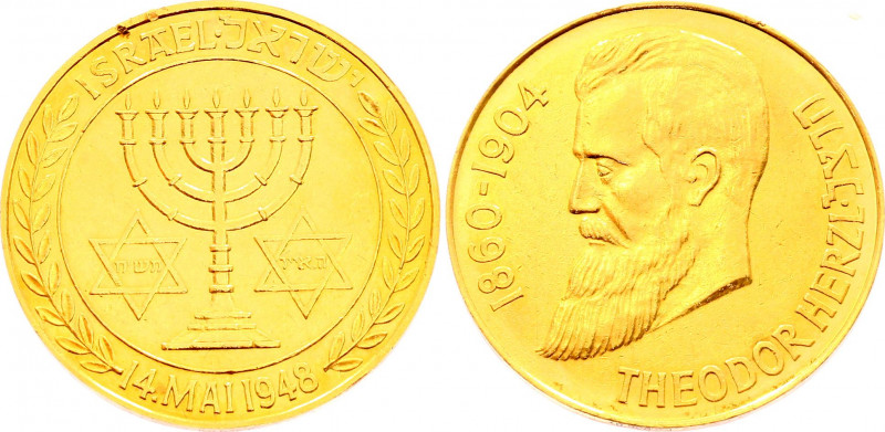 Israel Theodor Herzl Gold Medal 1960
Gold (.900) 7,83g.; 100th Anniversary - Bi...