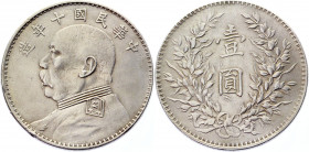 China Republic 1 Dollar 1921 (10)
Y# 329.6; Silver 26,59g.; Yüan Shih-kai; XF-AUNC