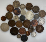 British India Nice Lot of 28 Coins 1803 - 1947
with Silver; Various Dates & Denominations; Lot contains scarcer dates & conditions!