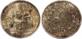 Indochina 1 Piastre 1886 A
KM# 5; Silver; XF+