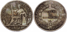 Indochina 1 Piastre 1894 A
KM# 5; Silver; XF-