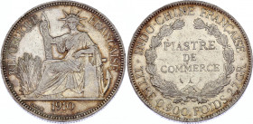 Indochina 1 Piastre 1910 A
KM# 5a.1; Silver; XF