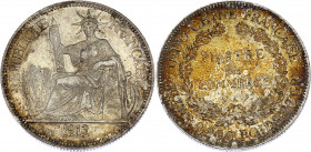 Indochina 1 Piastre 1913 A
KM# 5a.1; Silver; XF+/AUNC- with hairlines