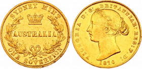 Australia Sovereign 1870
KM# 4; Gold (.917) 7,87g.; Victoria; Mint: Sydney; VF-XF