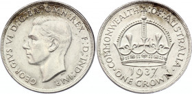 Australia 1 Crown 1937
KM# 34; Coronation of King George VI; XF