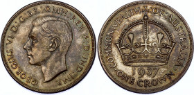 Australia 1 Crown 1937
KM# 34; Silver; George VI; Coronation of King George VI; AUNC with nice toning