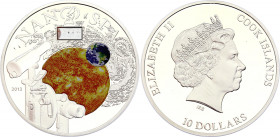 Cook Islands 10 Dollars 2013
Silver (.925) 50 g., 50 mm.; Proof; Nano Series - Nano Space; with certificate