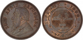 South Africa 1 Penny 1898
KM# 2; UNC with red mint luster