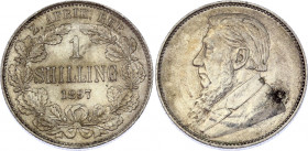 South Africa 1 Shilling 1897
KM# 5; Silver; XF+ with hairlines