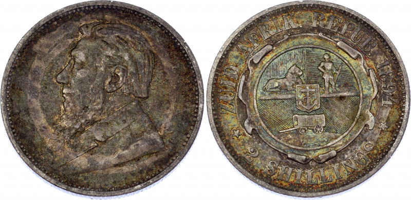 South Africa 2 Shillings 1894
KM# 6; Silver; XF