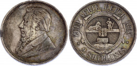 South Africa 2 Shillings 1895
KM# 6; Silver; XF