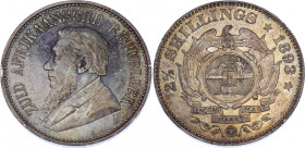 South Africa 2-1/2 Shillings 1893
KM# 7; Silver; XF