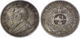 South Africa 2-1/2 Shillings 1895
KM# 7; Silver; XF