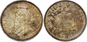 South Africa 2-1/2 Shillings 1897
KM# 7; Silver; AUNC with pleasant golden toning