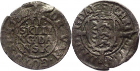 Denmark 2 Skilling Danske 1627 
KM# 89; Silver 1,2g.; Christian IV (1588-1648); VF