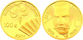 Finland 100 Euro 2004 T
KM# 175; Gold (.917) 8,58g.; Albert Edelfelt; Proof