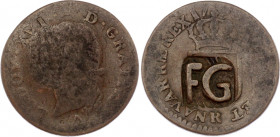 France 1 Sol 1790 R With Countermark "FG"
KM# 578.14 (Orleans) - Host coin; Louis XVI