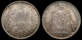 France 5 Francs 1873 A PCGS MS67 Top Grade
KM# 82.1; Silver; Extremaly Rare Condition; Very Nice Patina
