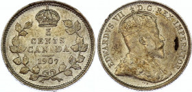 Canada 5 Cents 1907
KM# 13; Silver; Edward VII; XF+/AUNC-