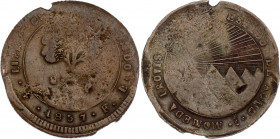 Honduras 8 Reales 1857 TFL
KM# 21a; State of Honduras - Provisional