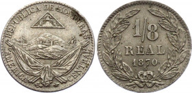 Honduras 1/8 Real 1870
KM# 30; UNC