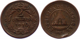 Honduras 2 Centavos 1910
KM# 69; Die from "1 Centavo", Big "2" over "1", Fine "S" added to "Centavo", Huge "0" in "1910"