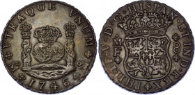Mexico 8 Reales 1746 MF
KM# 103; Lettering "ALTRA" Silver; Philip V; AUNC+/UNC-