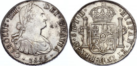Mexico 8 Reales 1805 TH
KM# 109; Silver; Carlos IV; UNC-