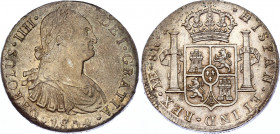 Peru 8 Reales 1804 LIMAE JP
KM# 97; Silver; Carlos IV; Colonial Milled Coinage; UNC-