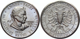 Saint Barthélemy 1 Shilling 1970 
X# 10; Silvered Brass 23,81g.; Robert Miles Reincke; Only 516 Pieces!!!; AUNC