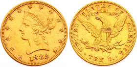 United States 10 Dollars 1882
KM# 102; Gold (.900) 16,50g.; Eagle - Coronet Head; AUNC