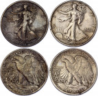 United States 2 x 1/2 Dollar 1918 D & S
KM# 142; Silver; "Walking Liberty Half Dollar"