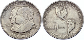 United States 1/2 Dollar 1923 S
KM# 153; Silver; Monroe Doctrine Centennial