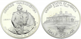United States 1/2 Dollar 1982 S
KM# 208; Silver, Proof; 250th Anniversary of George Washington's Birth