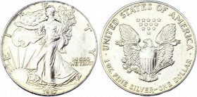 United States 1 Dollar 1987
KM# 273; Silver 1 Oz.; American eagle