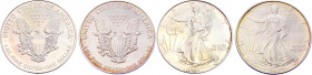 United States 2 x 1 Dollars 1993 - 1994
KM# 273; Silver 1 Oz.; American eagle