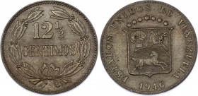 Venezuela 12-1/2 Centimos 1946
Y# 30a; AUNC