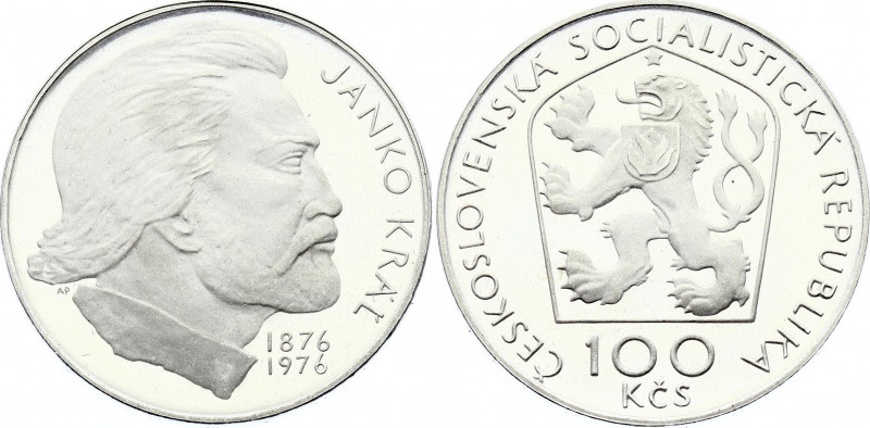 Czechoslovakia 100 Korun 1976 Proof
KM# 84; Silver Proof; 100 Years - Death of ...