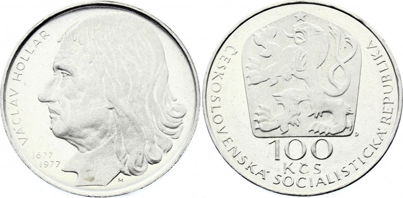Czechoslovakia 100 Korun 1977 Proof
KM# 88; Silver Proof; 300th Anniversary - D...