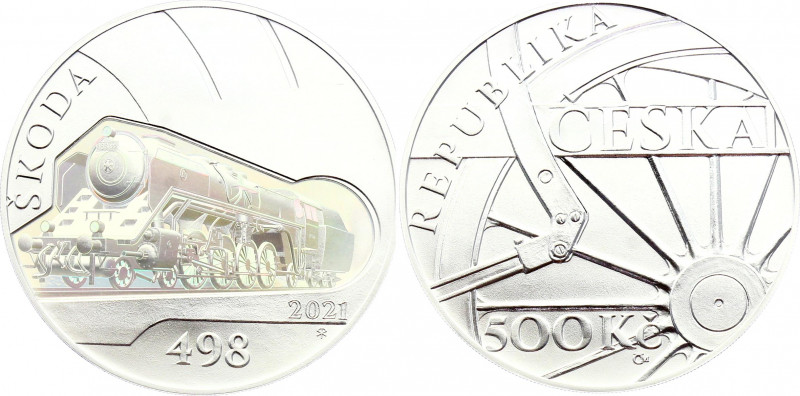 Czech Republic 500 Korun 2021
Silver (925.) 25 g., 40 mm., with hologram; Škoda...