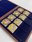 Czech Republic Lot of 8 Medals 2009
Gilded copper, proof; Czech banknotes motives; with original box & certificates