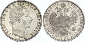 Austria 1 Florin 1859 A
KM# 2219; Silver; Franz Joseph I; AUNC+/UNC- with mint luster