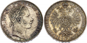 Austria 1 Florin 1861 A
KM# 2219; Silver; Franz Joseph I