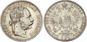 Austria 1 Florin 1881
KM# 2222; Silver; Franz Joseph I; XF