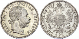Austria 1 Florin 1883
KM# 2222; Silver; Franz Joseph I; XF