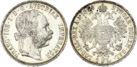 Austria 1 Florin 1884
KM# 2222; Silver; Franz Joseph I; UNC with mint luster!
