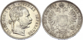 Austria 1 Florin 1888
KM# 2222; Silver; Franz Joseph I; UNC-