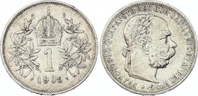 Austria 1 Corona 1905 Rare
KM# 2804; Silver; Franz Joseph I; VF+