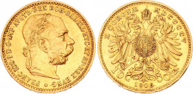 Austria 10 Corona 1905
KM# 2805; Gold (.900) 3.38 g., 18.95 mm.; Franz Joseph I
