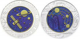 Austria 25 Euro 2015
KM# 3238; Bimetallic: niobium center in silver (.900) ring 16.5 g., 34 mm.; with original package & certificate
